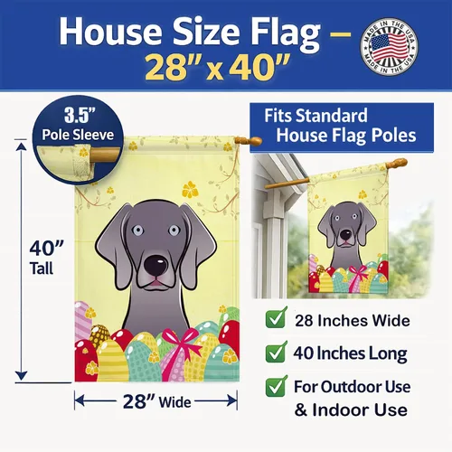 Vista 216 de Caroline's Treasures BB1923GF Bandera decorativa para jardín con diseño de Border Collie, para caza de huevos de Pascua, para jardín, jardín, patio