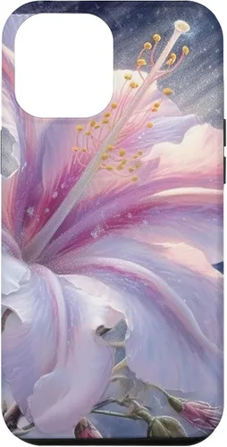 Vista 6 de Funda de flores de hibisco de invierno para iPhone 15