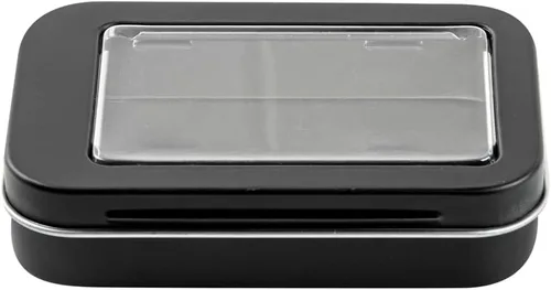 Vista 13 de Restaurantware RW Base - Recipientes rectangulares de lata de 4.5 onzas, 100 cajas de lata duraderas con tapas, tapas transparentes para ventana