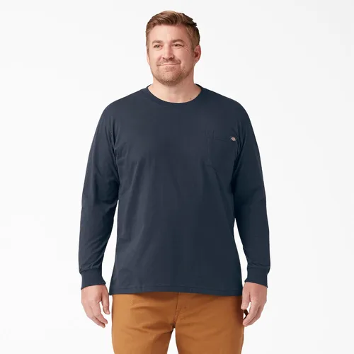 Vista 6 de Dickies Heavyweight camisa de manga larga de cuello redondo Big & Tall para hombre
