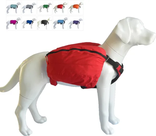 Vista 15 de Mochila multifuncional para perros para senderismo, mochila multifuncional para el día del perro, bolsa de viaje con cremallera, mochila