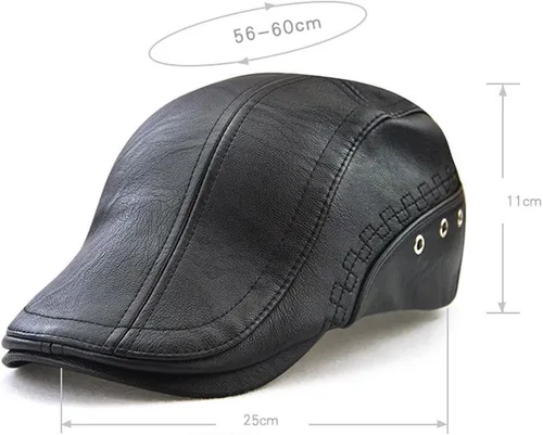 Vista 2 de Gorra de cuero para hombre, diseño de Ivy Gatsby, sombrero de caza para golf