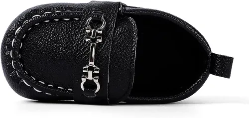 Vista 2 de Oxfords sólidos para niños recién nacidos