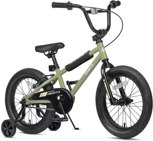 Vista 26 de cubsala Bicicleta para niños de 12, 14, 16, 18 pulgadas, estilo BMX, con ruedas de entrenamiento, freno para niños de 2 a 10 años, varios