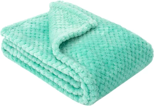 Vista 71 de Manta difusa o manta mullida para bebé, suave y cálida y acogedora manta de lana de coral para niños pequeños, bebés o recién nacidos, para cuna