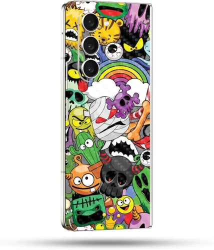 Vista 58 de MightySkins Skin compatible con Samsung Galaxy Z Fold 5 - Puppy Fall Funda protectora de vinilo duradera y única Fácil de aplicar, quitar