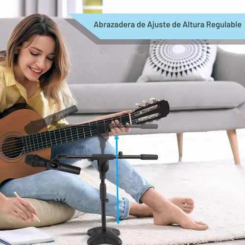 Vista 3 de PMKS7 Pedestal para micrófonos con base compacta Pyle-Pro
