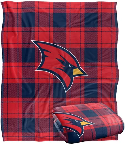 Vista 224 de LOGOVISION St John's University Campus Plaid Spirit Silky Touch Manta súper suave 36 x 58 pulgadas