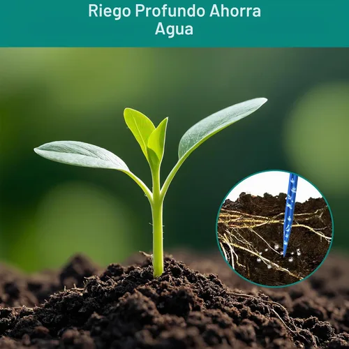 Vista 4 de Biling Sistema de riego por goteo solar, kit de riego por goteo de 3 W, riego inteligente programable digital para 15 plantas en maceta, jardín