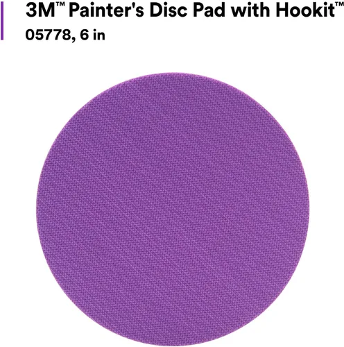 Vista 3 de 3M Painter's - Almohadilla de disco con Hookit 05778, 6 pulgadas, espuma de densidad suave