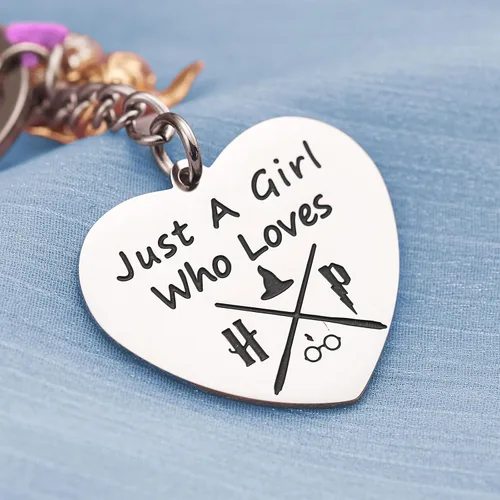 Vista 7 de Peachrino Amantes de la lectura Regalo Fan of fictionFans Llaveros Magia Regalo Para Mujeres Hija Adolescente Niñas Mercancía Corazón Llaveros