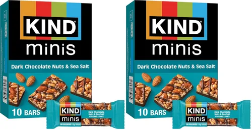 Vista 8 de KIND Minis, almendras y sal marina de caramelo, 0.7 onzas (paquete de 10)