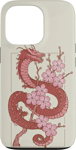 Vista 10 de iPhone 16 Japanese Dragon in Cherry Blossom Case