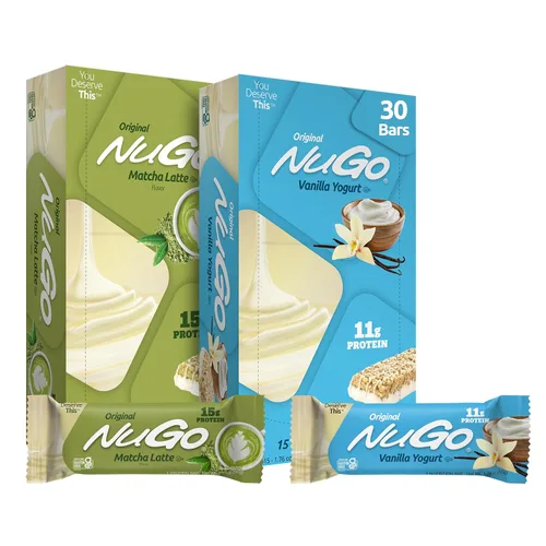 Vista 22 de NuGo Barra de proteínas, café, 0.39 oz de proteína, sin gluten, 15