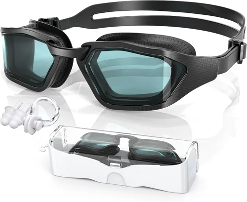 Vista 13 de Greatever Swim Goggles Adult Anti Fog&UV No Leak Wide View Swimming Goggles