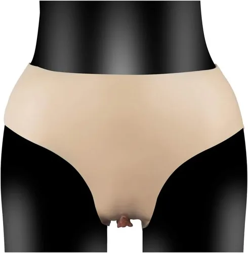 Vista 5 de RIYAFA Bragas Crossdresser Pantalones de silicona para ocultar Gaff Boxer Calzoncillos Hombres Tanga para Cosplay Transgénero Drag Queen-NudeRopa