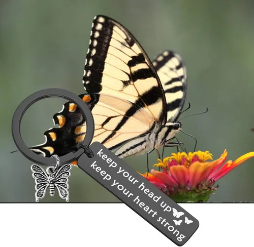 Vista 3 de ENSIANTH - Llavero con diseño de mariposa para regalo