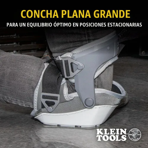 Vista 3 de KLEIN TOOLS 60897 Rodilleras para hombres y mujeres, que no marcan, rodilleras de trabajo estabilizadoras de servicio pesado, correas ajustables