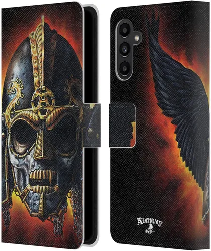 Vista 12 de Head Case Designs Officially Licensed Alchemy Gothic Black Romance Wing Leather Wallet Case Compatible with Samsung Galaxy A13 5G (2021)