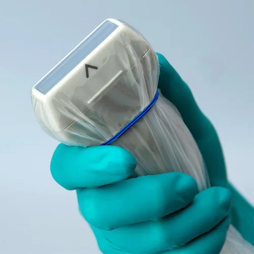 Vista 6 de Cubierta de sonda de ultrasonido – Estéril desechable transparente sin látex, 5 x 48 pulgadas, embalaje individual (20 piezas)