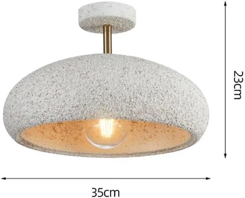 Vista 7 de Lámpara de techo retro hecha a mano, decoración de interiores, lámpara de techo moderna para sala de estar, comedor, dormitorio, lámpara colgante