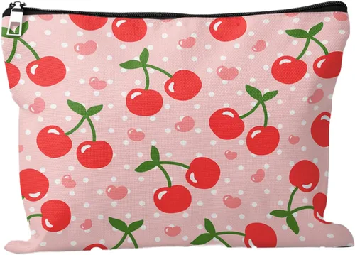Vista 27 de Bolsa de maquillaje para mujer, Corazones de cactus de alpaca