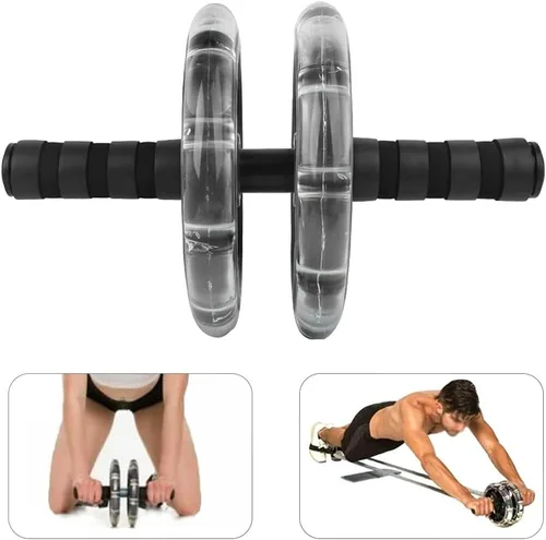 Vista 8 de HERCHR Rueda de rodillo para abdominales, kit de ruedas de ejercicio abdominal, barra de flexión, equipo de gimnasio en casa para hombres y mujeres