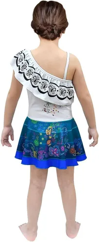 Vista 4 de Henwei Encanto - Traje de baño de una pieza para niñas y niños pequeños