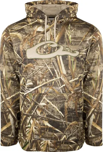 Vista 10 de Drake Waterfowl MST Performance - Sudadera con capucha de camuflaje, capucha de doble forro, mezcla de algodón/poliéster y bolsa canguro para mayor