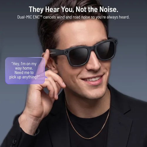 Vista 6 de Gafas inteligentes AI con cámara, audio de oído abierto