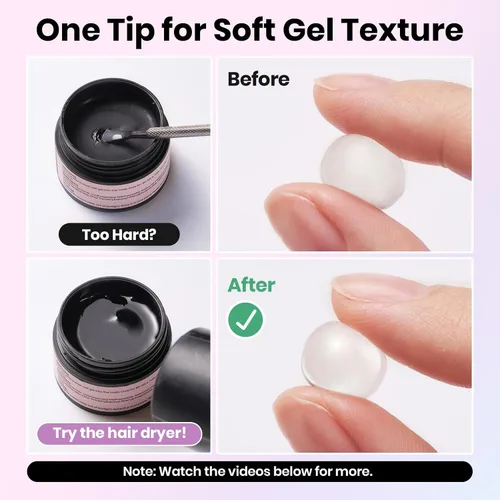 Vista 7 de Beetles - Gel de uñas sólido constructor, gel transparente 3D de 1.06 onzas para esculpir, gel de construcción de gel duro con polvo de uñas