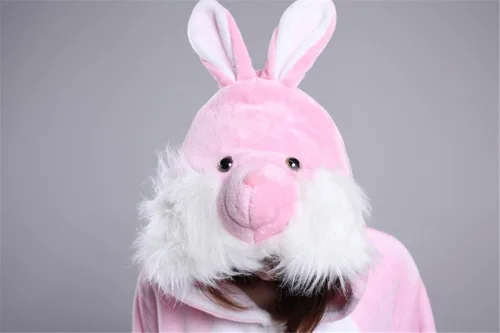 Vista 6 de MizHome - Disfraz de conejo de Pascua para cosplay talla S-XL