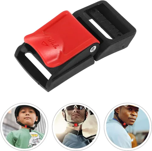 Vista 5 de 6pcs Motorcycle Helmet Quick Release Buckle Replacement Plastic Side Release Clips Featuring Reliable Locking Mechanism Easy Attachment and