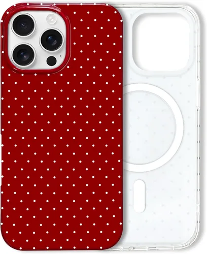 Vista 182 de Hython Funda para iPhone Air, diseño estético de lunares lindos, funda simple de 6.5 pulgadas, delgada, antiarañazos, parachoques de TPU suave, a