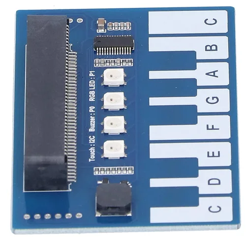 Vista 4 de Mini tablero de expansión del módulo de piano, controlador táctil capacitivo TTP229 I2C tablero de desarrollo de interfaz para micro bit