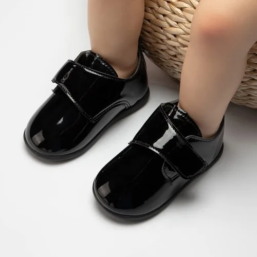 Vista 3 de Sonsage Zapatos Oxford para bebés y niñas, mocasines de piel sintética, antideslizantes, unisex, clásicos, suela suave, recién nacido, caminar