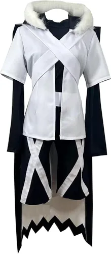 Vista 3 de Disfraz de anime para cosplay sin capa blanca, pantalones, uniforme para hombre, traje de Halloween