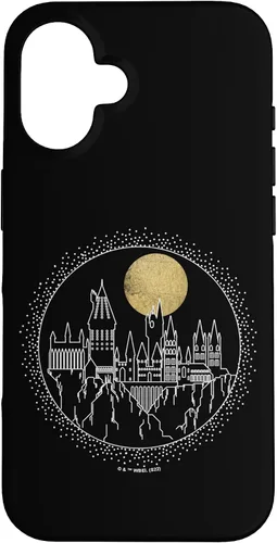 Vista 28 de Funda para iPhone 15 Pro Harry Potter Hogwarts Line Art