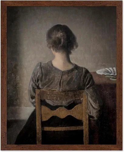 Vista 50 de Poster Master Póster de pintura vintage de The Keynote - Impresión retro de mujer a pie - Arte impresionista - Regalo para hombres y mujeres