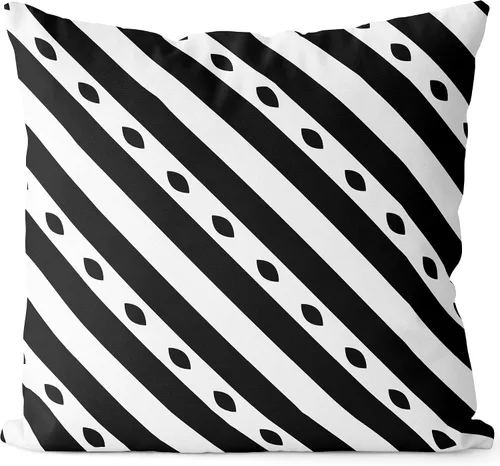 Vista 16 de BEDSUM Funda de almohada de microfibra, suave, decorativa, geométrica, abstracta, triangular, funda de cojín cuadrada para sofá, dormitorio, 18 x 18