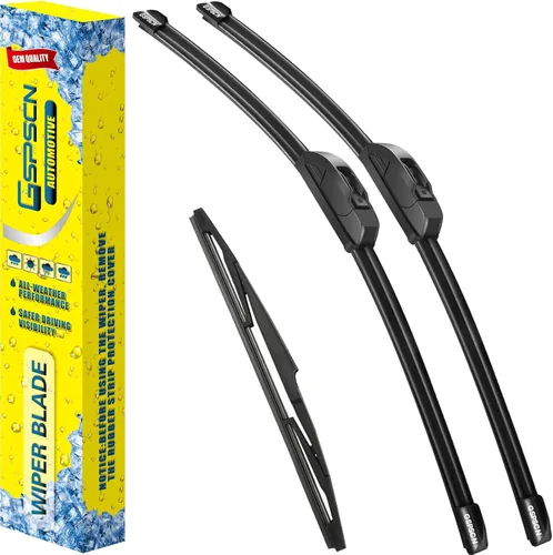Vista 17 de GSPSCN 2 limpiaparabrisas de repuesto para Cooper R55, R56, R57, 2013, 2014, 2015, 19 + 18 pulgadas (juego de 2)