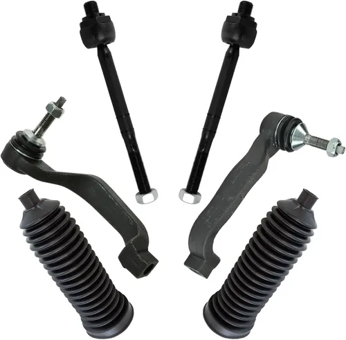 Vista 112 de TRQ Kit de dirección delantera con barra de acoplamiento de fuelle de piñón y cremallera compatible con Toyota Echo 2000-2005