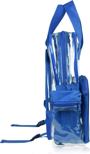 Vista 10 de DALIX Bolsas de mochila transparentes de plástico liso dorado