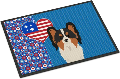 Vista 127 de Caroline's Treasures WDK5119JMAT Airedale Terrier USA - Tapete para interiores o exteriores, 24 x 36 pulgadas, tapete para puerta delantera