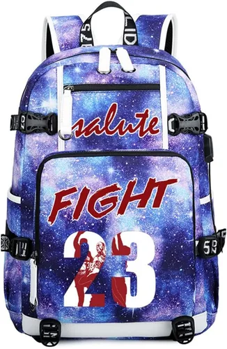 Vista 14 de Basketball Player 23 Multifunction Backpack Travel Daypacks Fans Laptop Bag For Men Wome