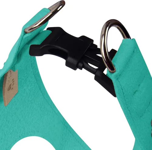 Vista 3 de Susan Lanci Designs Crystal Paws - Arnés para perros y mascotas, color azul Bimini, XXS