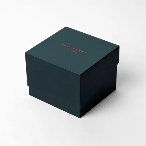 Vista 5 de Ted Baker Reloj de pulsera de silicona verde militar para hombre (modelo BKPCNS3099I), Verde