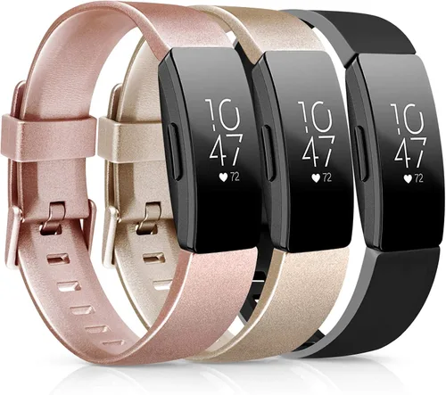 Vista 8 de Correas de poliuretano termoplástico (TPU) suave compatibles con Fitbit Inspire HR, Fitbit Inspire, Fitbit Ace 2, pulseras deportivas impermeables