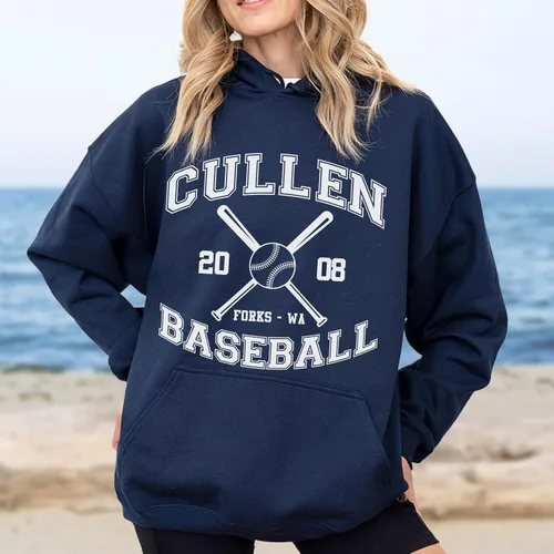 Vista 2 de Cullen Baseball Forks WA Shirts Sudaderas de béisbol sudaderas con capucha para mujeres y hombres, camisetas deportivas de equipo, horquillas