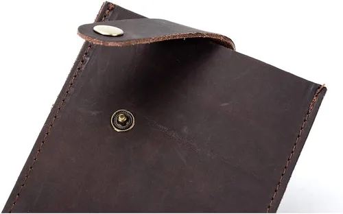 Vista 5 de Funda de cuero Crazy Horse, fundas universales para cuchillos de carne, protectores de bordes impermeables para cuchillos de chef, protectores